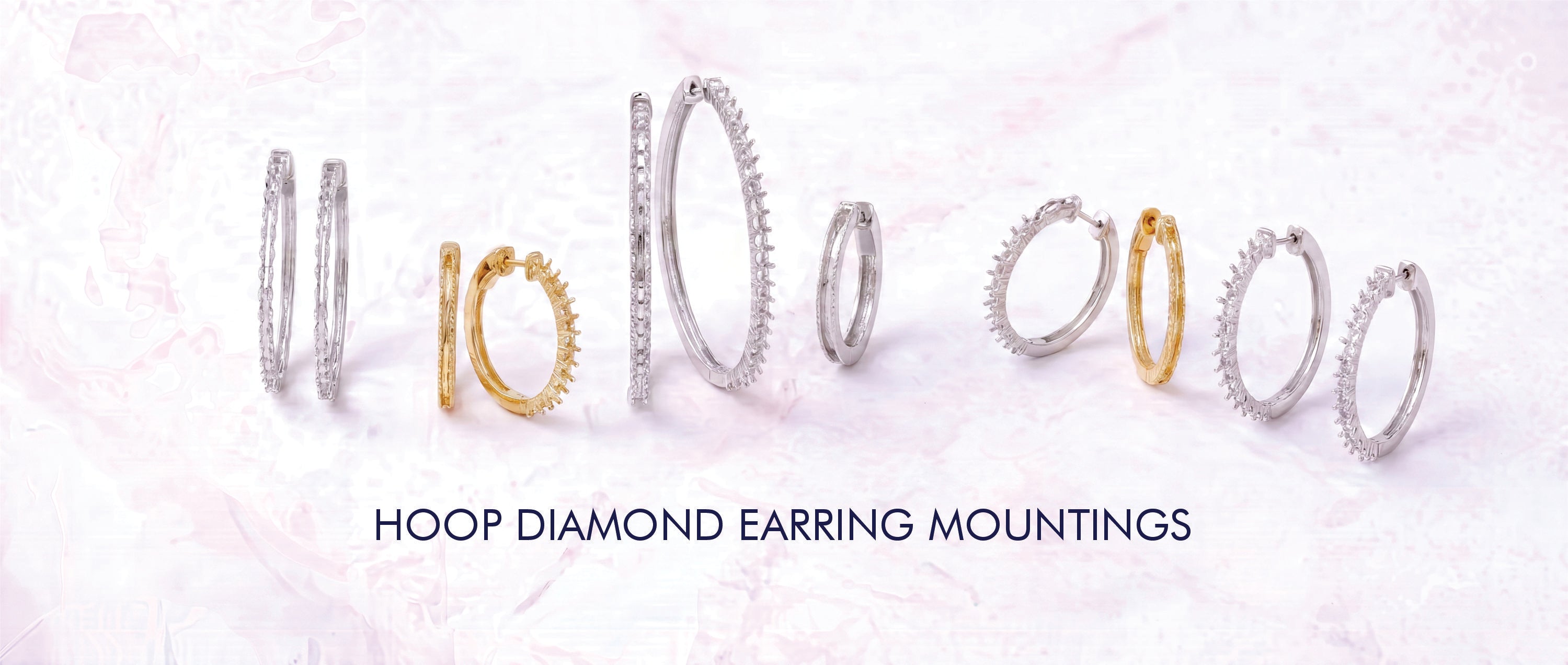 Hoop Diamond Earring Mountings